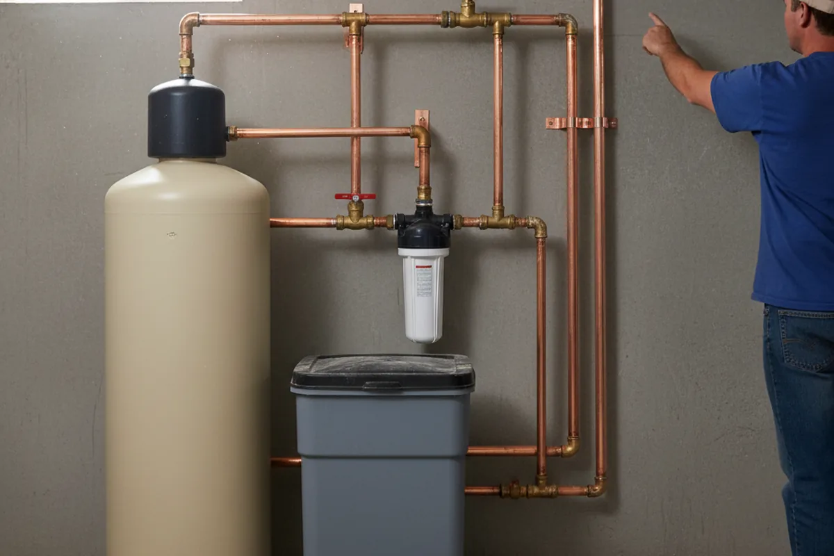 Whole-house water treatment system installed in Walshville